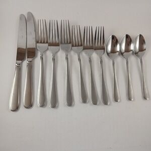 Mikasa Gourmet Basics Westfield Frost 11 Piece Mixed Flatware Set